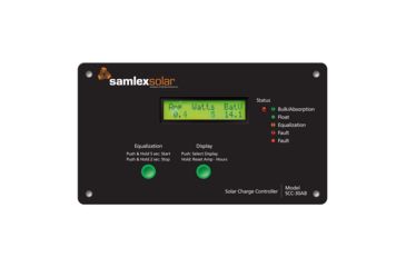 Image of Samlex America Flush Mount Solar Charge Controller w/LCD Display - 30A 68821