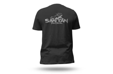 Image of San Tan Tactical Silver Logo T-Shirt, Black, Large, STT-BSL-LG