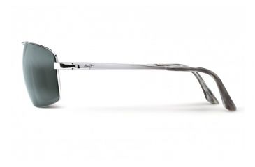 Image of Maui Jim Sandalwood Sunglasses w/ Silver Frame and Neutral Grey Lenses - 217-17, Side View