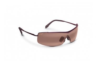 Image of Maui Jim Sandbar Sunglasses w/ Burgundy Frame and Maui Rose Lenses - R511-07, Quarter View
