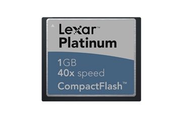 Image of Lexar 1GB 40x CompactFlash Card with Write Acceleration (WA) Technology - CF1GB40278