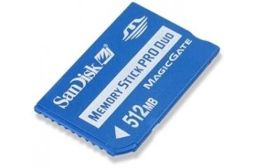 Image of SanDisk 512MB Pro Duo Memory Stick With Adapter SDMSPD512A10
