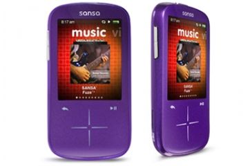 Image of SanDisk MP3 Player, 8GB, Sansa Fuze+, Purple