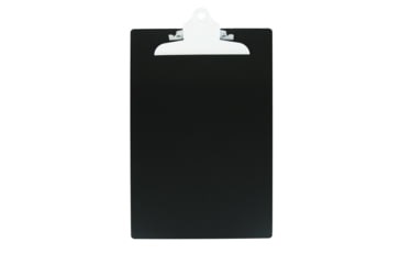 Image of Saunders Legal Size Aluminum Clipboard w/Clip, Black, White Clip, 24519