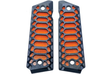 Image of Savage Grips 1911 Grips, Black, Blue, Orange G10 Composite Construction, 3D Machined, 8001BL