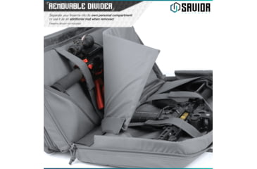 Image of Savior Equipment American Classic Shorty Double Rifle Case, 24in, Gray, RB-2412DG-V1-GS