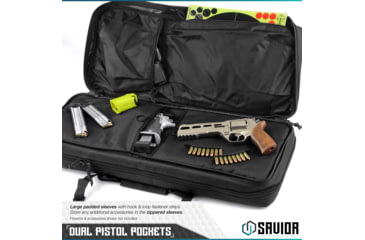 Image of Savior Equipment American Classic Shorty Double Rifle Case, 32in, Black, RB-3212DG-V1-BK