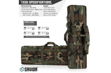 Image of Savior Equipment American Classic Double Rifle Case, M81 Woodland, 35in L x 12in H, RB-3612DG-V1-M81