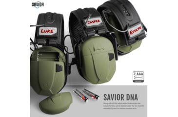 Image of Savior Equipment Apollo Electronic Sound Suppressor, OD Green, Collapsed: 5.5 x 5.5 x 4, EM-APOLLO-OG