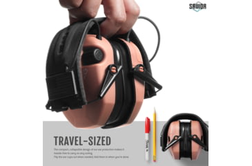 Image of Savior Equipment Apollo Electronic Sound Suppressor, Peach, Collapsed: 5.5 x 5.5 x 4, EM-APOLLO-CH