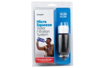Image of Sawyer Micro Squeeze Water Filtration System 32 oz Pouch/Cleaning Coupling 107BDAD1