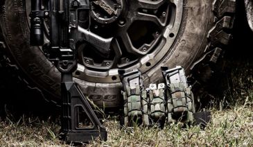 Image of SB Tactical Stabilizing Brace kit for Mossberg 590 Shockwave, SBM, Black, 590-SBM4-01-SB