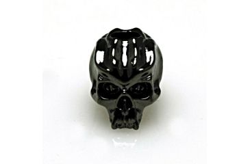 Image of Schmuckatelli CO Cyber Skull Bead, Hematite, SUCYH