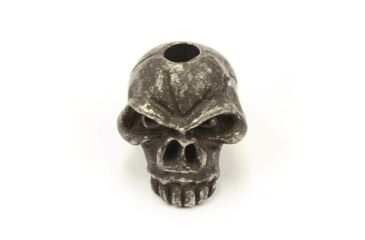 Image of Schmuckatelli CO Emerson Jumbo Skull Bead,Pewter,Black SUEJB