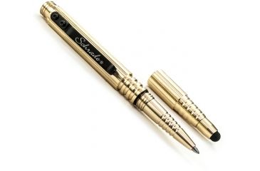 Image of Schrade Aluminum Tacitcal Pen w/Stylus, Brown SCPEN5BRS