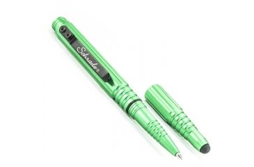 Image of Schrade Aluminum Tacitcal Pen w/Stylus, Green SCPEN5GR