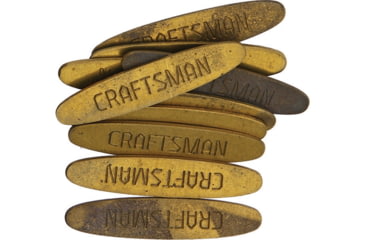 Image of Schrade Craftsman Shield, Pack Of 10, Brass Construction, S404