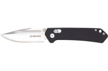 Image of Schrade Divergent Folding Knife, 3.25in AUS-8 Stainless Steel Blade, Black G10 Handle, Sliver, 1136032