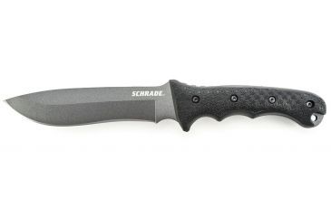Image of Schrade Large Extreme Survival Fixed Blade Knife, Black TPE Handle With Sheath, SCHF9