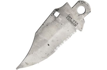 Image of Schrade Folding Knife Blade Fixed Blade Knife, 2.5in, Partially Serrated, Clip Point, Unsharpened S489