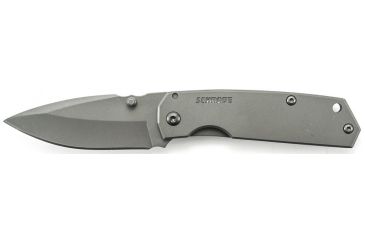 Image of Schrade Mini Frame Lock Folding Knife,2.6in Titanium High Carbon Steel Drop Point Blade,Titanium Coated Stainless Steel Handle,Clam Package SCH303MCP