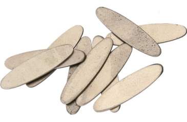 Image of Schrade Oval Shield, Measures 3/4in X 3/16in, Nickel Silver Finish, Package Of 10, S414