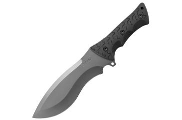 Image of Schrade SCHF28 Fixed Blade Knife,7.94in,Black TPE Handle,Drop Point Re-Curve Plain w/Sheath SCHF28