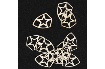 Image of Schrade Star Shield, Pack Of 10, Nickel Silver Construction, S455