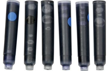 Image of Schrade Tactical Pen 3 Refill, three black and three blue ink wells SCHPR3