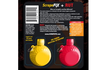 Image of ScrapeFix Combo Kit Attractant Powder, Red/Yellow, SF-COMBO