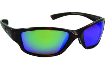 Image of Sea Striker Bluewater Bandit Sunglasses Tort Frame/Green Mirror Lens, 262