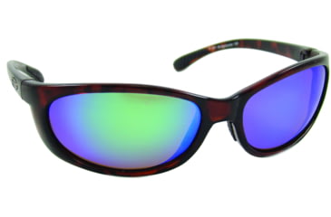 Image of Sea Striker Bridgetender Sunglasses Tort Frame/Green Mirror Lens, 281