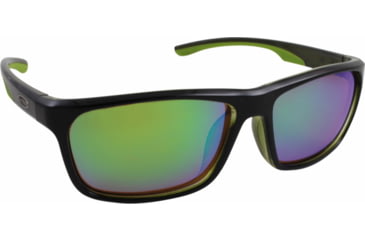 Image of Sea Striker Keeper Sunglasses Black Frame/Green Mirror Polarized Lenses, 251