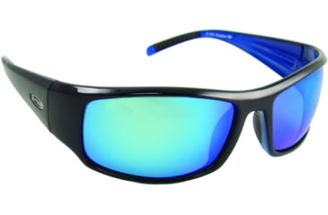 Image of Sea Striker Thresher Sunglasses Black/Blue Mirror Lenses Polarized, 273