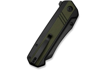 Image of SENCUT Draxor Flipper &amp; Thumb Stud Knife Green / Black G10 Handle 3.7inch Black 9cr18mov Blade S24035-2
