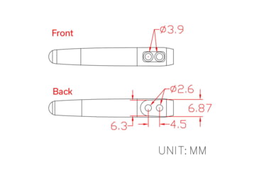 Image of SENCUT Four Flamed Titanium Clips - T002C