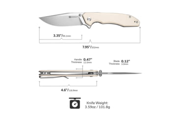 Image of SENCUT Sylor Linerlock Ivory G10