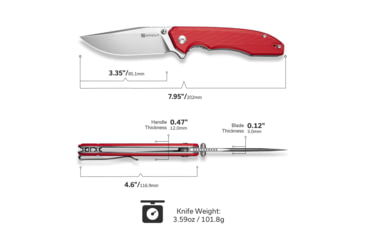 Image of SENCUT Sylor Linerlock Red G10