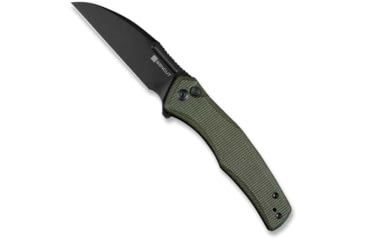 Image of SENCUT Watauga Folding Knife, 3.48in, D2 Steel, Micarta Handle, Green/Black, S210112