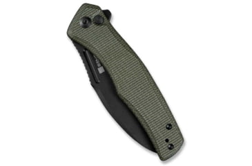 Image of SENCUT Watauga Folding Knife, 3.48in, D2 Steel, Micarta Handle, Green/Black, S210112