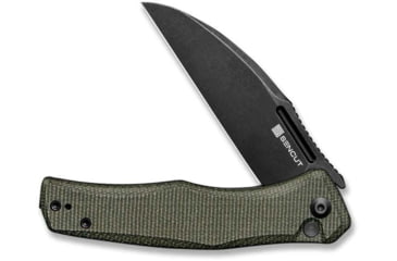 Image of SENCUT Watauga Folding Knife, 3.48in, D2 Steel, Micarta Handle, Green/Black, S210112