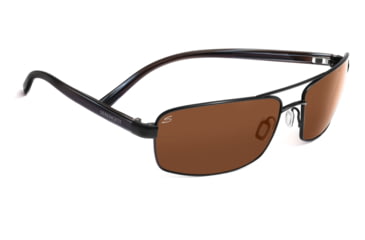 Image of Serengeti San Remo Sunglasses - Satin Black/Gray Stripe Frame, Drivers Polarized Lenses 7605