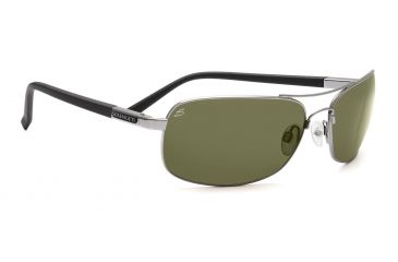 Image of Serengeti Lorenzo Sunglasses - Shiny Black Frame, 555nm Polarized Lenses 7648
