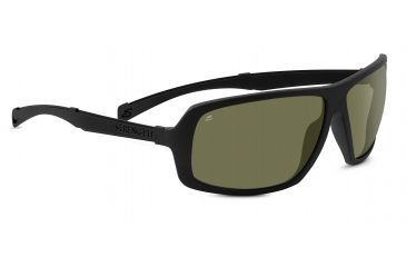Image of Serengeti Alassio Sunglasses, Satin Black Frame, Polarized 555nm Lens, 8099