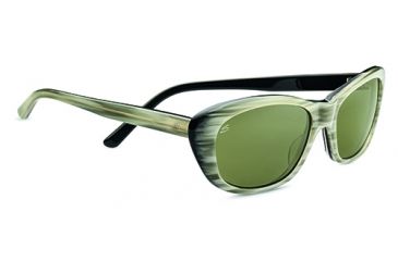 Image of Serengeti Bagheria Single Vision Prescription Sunglasses, Creme Stripe Black Frame-7788SV