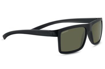 Image of Serengeti Brera Single Vision Prescription Sunglasses, Sanded Black / Satin Black Frame, Polarized, Photochromic, 8543SV