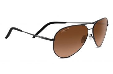 Image of Serengeti Carrara Sunglasses, Satin Dark Gunmetal, Drivers Gradient, 8453