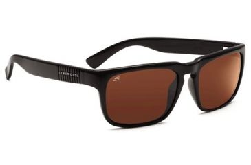 Image of Serengeti Cortino Single Vision Rx Sunglasses - Shiny Black Frame 7458
