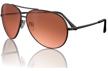 Image of Serengeti Large Aviators w/ Matte Black frame - Progressive Rx Lenses 5222