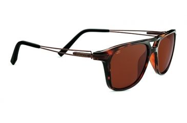 Image of Serengeti Empoli Single Vision Prescription Sunglasses, Shiny Dark Tortoise Frame-7761SV